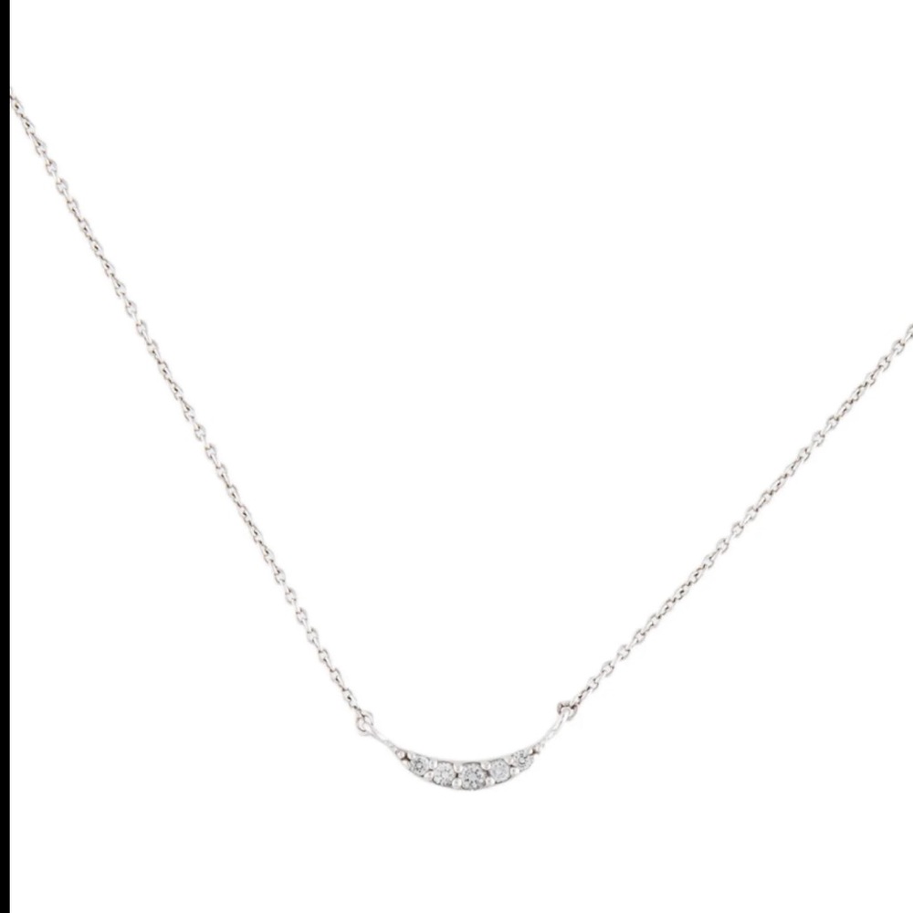 Mejuri Sapphire Crescent Necklace